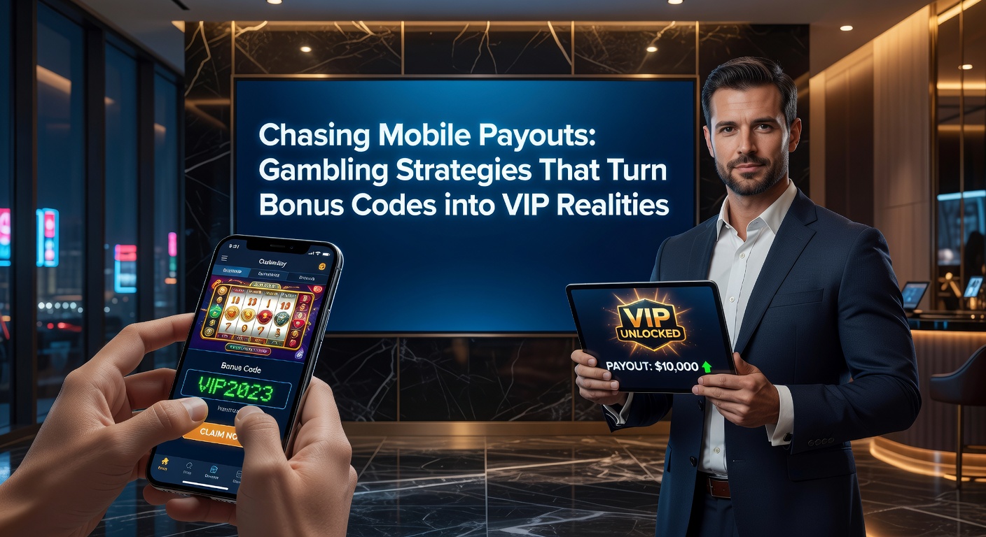 Smartphone displaying a mobile casino app with bonus code activation and VIP tier progression on screen, highlighting payout icons and loyalty ladders