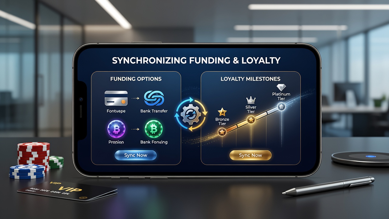 Mobile screen showing loyalty tier progression linked to various deposit methods