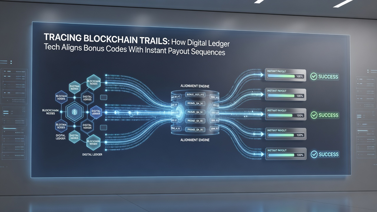 Diagram showing instant payout sequence alignment via digital ledger technology in mobile casinos