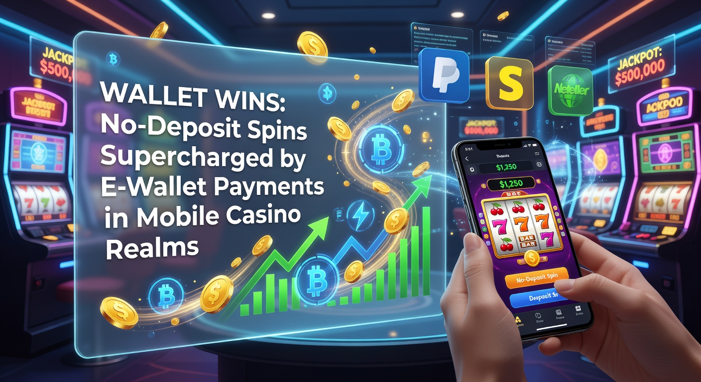 Close-up of e-wallet app on smartphone withdrawing casino winnings instantly, with slot reels spinning and coins cascading, highlighting no-deposit to cashout flow